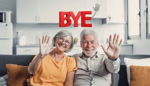 Bye lavoro: pensionati sorridenti