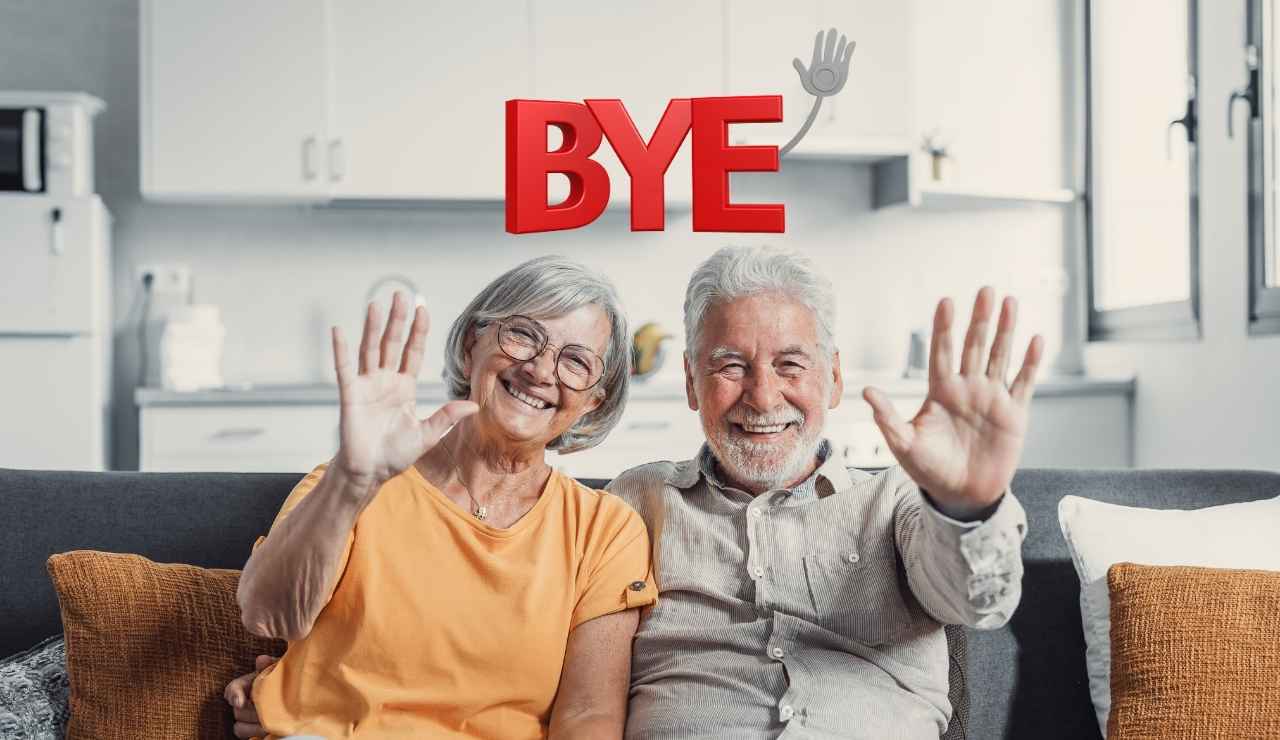 Bye lavoro: pensionati sorridenti